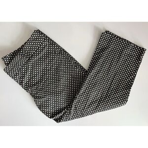 J. Crew • City Fit Black and White Polka Dot Pants